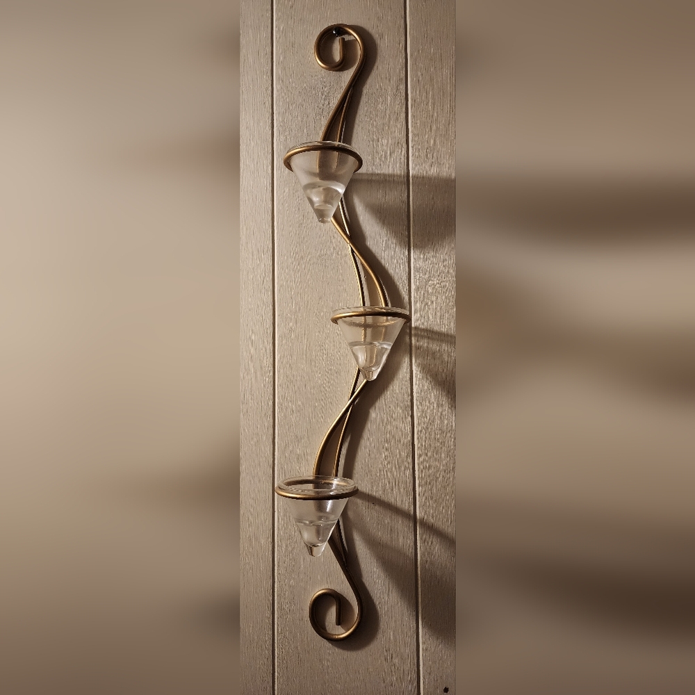 Trio candle holder wall hanging